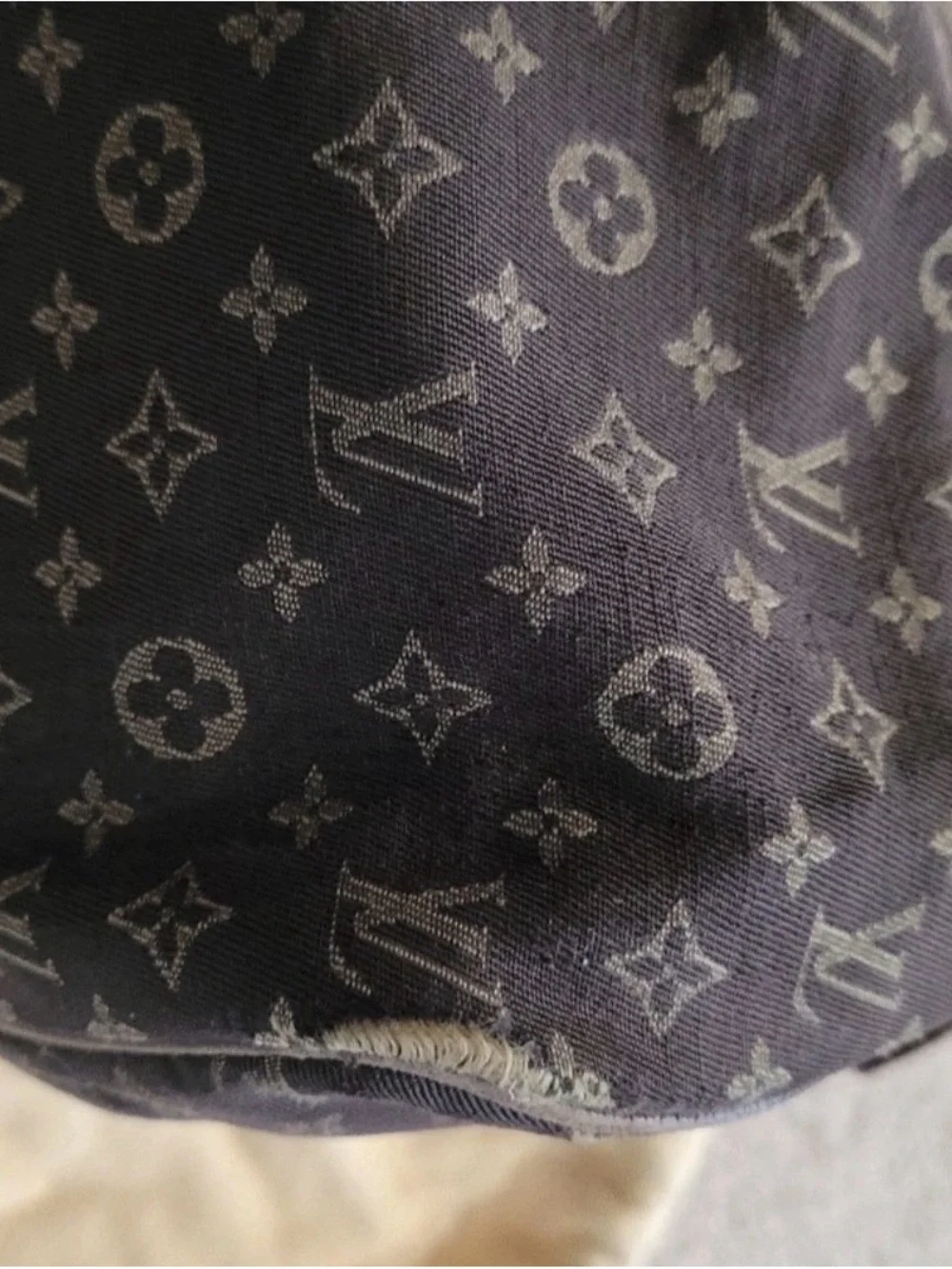 Authentic Louis Vuitton Brown Monogram Satchel with Dark Brown Handles